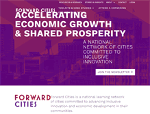 Tablet Screenshot of forwardcities.org